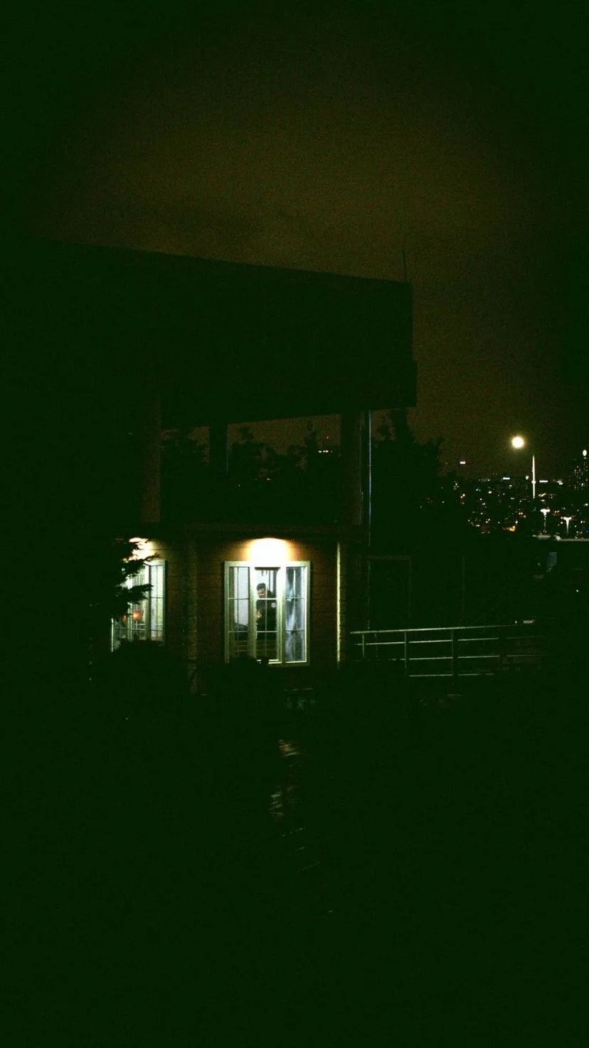 A doorway lit in the dark, W:9 H:16, photograph 46