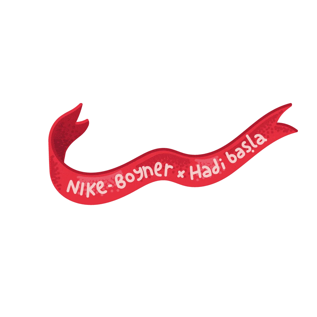 Nike · Boyner · Hadi Başla, ribbon animation